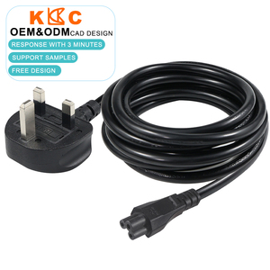 Cloverleaf C5 Replacement <b>Power</b> Cord UK 3 Pin <b>Plug</b> 2.5A 250V H05VV-F Cable for Projector Printer and <b>Monitor</b> - Product Image 1