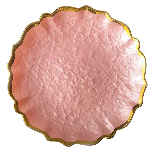 Pink gold rimmed