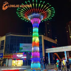 H:6.0M High Quality Standard RGBW Color Changeable Christmas <strong>Tree</strong> 3D <strong>LED</strong> Motif Light - Product Image 1