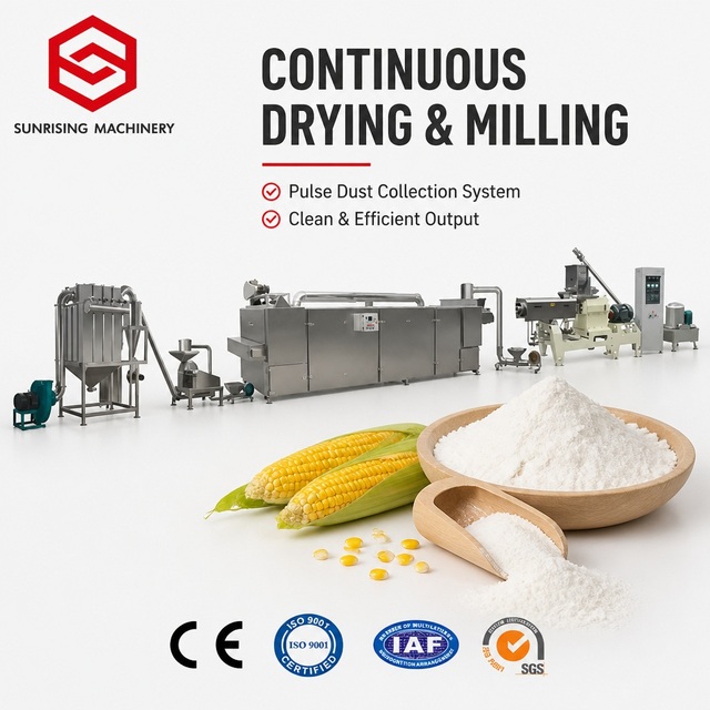 High Quality Food Grade Pregelatinization Modified Starch Food Making Processing Machine