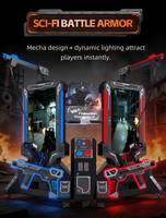 Plateforme de jeu vidéo VR pour parc d'attractions, simulateur de réalité virtuelle pour 2 joueurs, machine de jeu d'arcade, machine de jeu VR de divertissement
