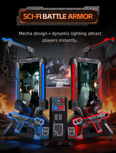 เครื่องเล่นเกมวีอาร์ในสวนสนุก แพลตฟอร์มวีอาร์สำหรับ 2 ผู้เล่น เครื่องจำลองความเป็นจริงเสมือน เกมอาร์เคด เครื่องเล่นเกมวีอาร์เพื่อความบันเทิง - Product Image 3