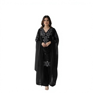 EID EXCLUSIVE MODERN SALWAR KAMEEZ for WEDDING & <b>PARTY</b> SEASON SEQUENCE EMBROIDERY WORKED <b>TOP</b> & DUPATTA QUICK DRY ALL SEASONS - Product Image 1