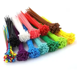 Customized Color Plastic Cable Ties 4.8*450mm Heavy Duty Nylon66 Cable Zip Tie Nylon Tag