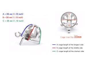 Cintura di castità maschile rimovibile con cinturino in gabbia per gallo in acciaio inossidabile sul blocco del pene PU regolabile che indossa giocattoli sessuali per coppie BDSM - Product Image 4