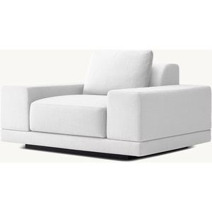 <span class=keywords><strong>Popular</strong></span> moderno Hotel sofá individual personalizado terciopelo algodón Lino muebles ocio sala de estar sillas con reposabrazos ancho - Product Image 5