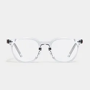 חסימת אופטי משקפיים מסגרות רטרו כיכר קל במיוחד קוריאני סגנון עבור בנים ובנות גבוהה באיכות Tr90 אצטט כחול Oem