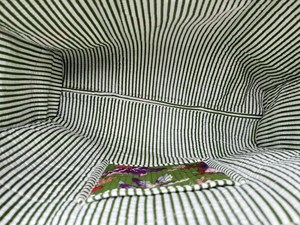 Bolso de Mano Acolchado de Algodón con Estampado de Bloques, Funcional para Oficina, Mercado, Salidas Casuales, Viajes y Compras - Product Image 4