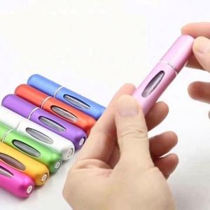 Customized 5ml Mini Glass Perfume Atomizer <b>Spray</b> <b>Bottle</b> Portable Refillable Matte Finish Screen Printing <b>Empty</b> Cover 100pcs - Product Image 1