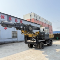 Foreuse à roues entièrement hydraulique DL-360 pour puits de 30 m de profondeur – Composants essentiels pour la construction municipale et routière