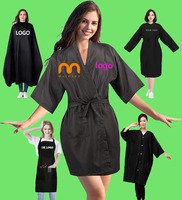 Robes de salon personnalisées Maihary avec logo, tablier imperméable en polyester pour clients, robe de coiffure avec un design confortable et écologique