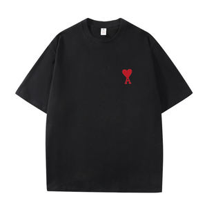 T-shirt in Puro Cotone di Alta Qualità con Logo Ricamato, Casual <span class=keywords><strong>e</strong></span> Comoda per l'Estate, Abbigliamento Sportivo a Maniche Corte per Uomo <span class=keywords><strong>e</strong></span> Donna - Product Image 4