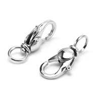 Bijoux en acier inoxydable, grande chaîne épaisse fermoir pour animal de compagnie, collier de bagage, support à fermoir rotatif brillant