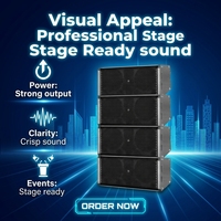 Sistema de Sonido YINBOEAR de Doble Altavoz Line Array de 6.5 Pulgadas, Resistente al Agua, para Exteriores, Todo Clima, Mini PA, Conciertos, Eventos, Festivales, Escenarios, 480W