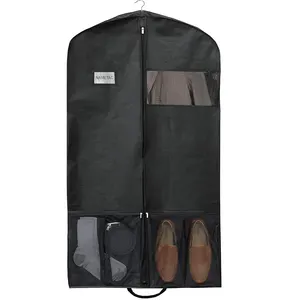 Best Seller 43-Inch Heavy Duty Durable Breathable Suit Garment Cover Garment Bag with Pocket for Dresses Coats