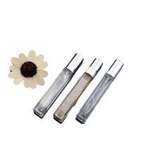 Flacons de parfum miniatures personnalisés en verre carré de luxe portables de 8 ml et 10 ml avec gravure, emballage personnalisé et impression de logo