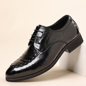 New Model Men's Italian Business Casual Leather Shoes Soft Soles High Quality Sheepskin Uppers Height Increasing for Autumn - Product Image 5