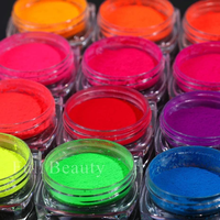 Naroon Haute Qualité 12 Couleurs Photochromique Uv Fluorescent Piqment Poudre Pour Ongles