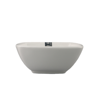 Bol à riz carré en céramique porcelaine super blanche bol à soupe et pop-corn avec assiette caractéristique plat