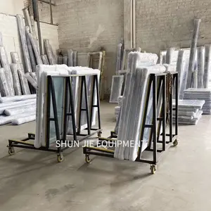 Wholesale Load 500kg Unilateral Light Glass Trolley Tile Workshop Handing Cart Small Sheet Transport Vehicle With 4 Wheels