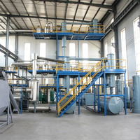 Usine de distillation de l'huile usagée en matériau routier bitumineux, production de bitume 5TPD, machine de raffinage d'huile usagée