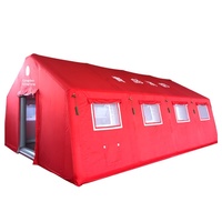 Tente de toit gonflable double couche 40m quatre saisons, personnalisée par le fabricant, pour commandement d'urgence incendie et exercices forestiers