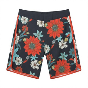 C7167 Summer <b>Men's</b> Sporty Plaid Drawstring Knitted High Waist Eco-Friendly Breathable Quick Drying Shorts - Product Image 2