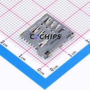 SIM202-ZYB7AH1.35 SIM Card Connector SMD Connector Self-Return Type Micro SIM Card Card Holder 1.35mm - Product Image 2