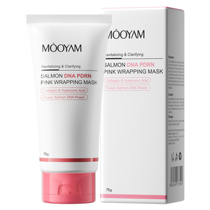 Masque visage anti-âge, hydratant, nourrissant et raffermissant MOOYAM à l'ADN de saumon PDRN, emballage rose, 75g, marque privée, OEM - Product Image 1