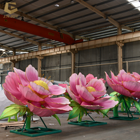 Grande lanterne de fleur de pivoine de décoration traditionnelle chinoise LFS-79 pour des parcs et des jardins