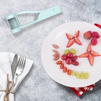 Druivensnijder Kersentomaat Aardbeien Snijder Geschikt voor Groente Fruit Salade Roestvrij Staal Keuken Klein Gereedschap
