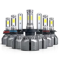 Bombilla LED para Faros Delanteros de Automóvil, Súper Brillante, R11 6000K HB3 HB4 9012 880 H4 12V, Luz Blanca Enfocada