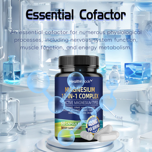 Etiquette personnalisée Complexe de magnésium 12 en 1 Capsules d'élément de magnésium pour la santé musculaire Capsules de magnésium - Product Image 4