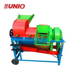 Multifunctional agriculture maize corn rice wheat sorghum soybean willet rapeseed thresher sheller dehuller process peel machine