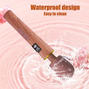 Vibrador de varita AV de grano de madera 9 modos de vibración 5 velocidades masajeador potente impermeable recargable por USB para relajación femenina - Product Image 6