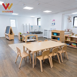 Conjunto de Muebles para Guardería y Preescolar, Mesas y Sillas de Madera, Almacenamiento y Actividades Educativas para el <span class=keywords><strong>Aula</strong></span> de Jardín de Infancia - Product Image 1
