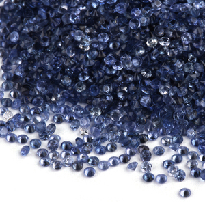 Piedras semipreciosas redondas, Diamante cortado, <span class=keywords><strong>zafiro</strong></span> azul Natural - Product Image 2