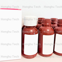 Nouvelles bouteilles rondes en plastique PE brun de 100 ml, ensemble complet vide, Afrique du Sud, avec autocollant, bouchon CRC et boîte