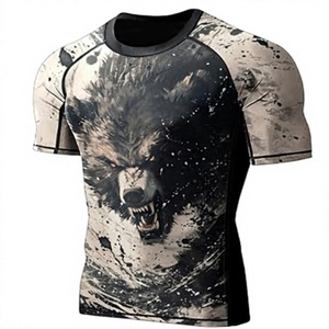 Camiseta de Compresión de Manga Larga con Protección UV, Diseño Personalizado Directo de Fábrica, Impresión Digital Premium, Secado Rápido, Spandex/Poliéster Transpirable - Product Image 1