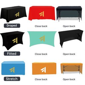 Mantel de Spandex Personalizado 2023, Impreso, Rectangular de 4 Pies, Color Rosa, con Logotipo - Product Image 4