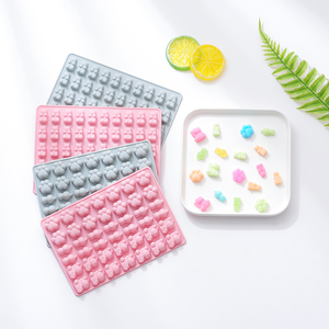 Moldes de goma de silicona con forma de dibujos animados creativos, Mini molde antiadherente para hornear para Chocolate, caramelo duro, dulce, gelatina, Fondant - Product Image 4