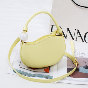IStapromo Gifts High Quality PU Women's Shoulder Crossbody <b>Bag</b> New Candy Color Fashionable Bead Design Daily Leisure Beach - Product Image 1
