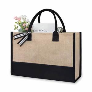 Bolsa de Playa de Yute Bordada con Cuerda de Algodón, Productos Chinos 2025, Logotipo Personalizado de Fábrica, Venta al Por Mayor - Product Image 1