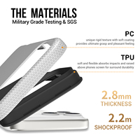 Coque de protection robuste antichoc 2-en-1 en TPU et PC pour iPhone 17 Pro Max, 17 Air, 16E, 13, 12, 18 Pro Max, 14, 15 Plus