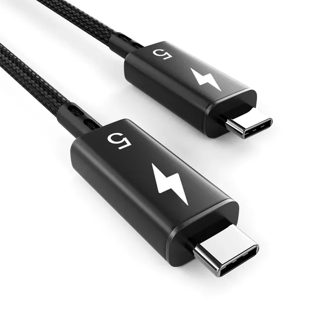 New Thunderbolt 5 Cable 120Gbps PD 240W Data Cable Fast Charging 8K60Hz Type C Cable for MacBook IPad IPhone Android