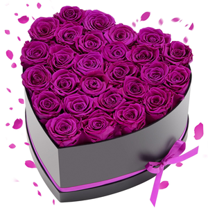 New Box Transparent Cover Heart-shaped Gift Box <b>Floral</b> Packaging Valentine's Day Rose Box Paper <b>Boxes</b> - Product Image 4