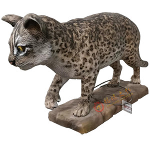 Modelo realista <span class=keywords><strong>3D</strong></span> de simulación animatrónica, Animal de leopardo, gato para decoración de parque de atracciones - Product Image 1