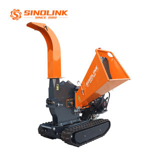 Broyeur de bois à châssis sur chenilles, alimenté à l'essence - Moteur et roulement, garantie 1 an - Pas de travaux de construction routière nécessaires pour les terrains forestiers en pente - Product Image 5