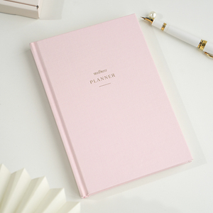 Custom Printing logo Hardcover Linen Cover <strong>A5</strong> Size Bound Journal <strong>Notebook</strong> Wellness Planner With Gift Box - Product Image 4