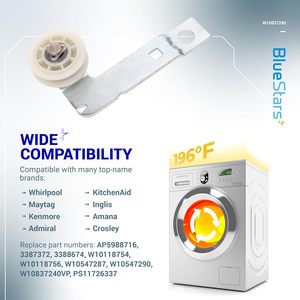 Support de <span class=keywords><strong>poulie</strong></span> de sécheuse en plastique BlueStars W10837240, pièce de rechange écologique pour les modèles de lave-<span class=keywords><strong>linge</strong></span> Whirlpool - Product Image 5